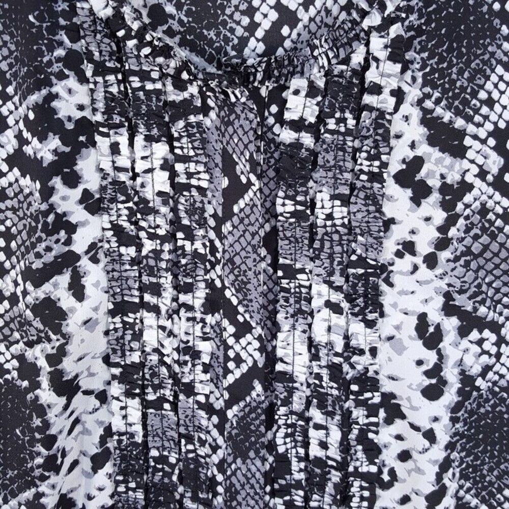 Le Gali Womens Top Small Black Python Snakeskin H… - image 2